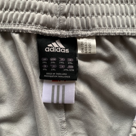 Adidas Originals Men’s Silver Grey Snap Button Tear Away Training Pants Size XXL - Picture 8 of 11